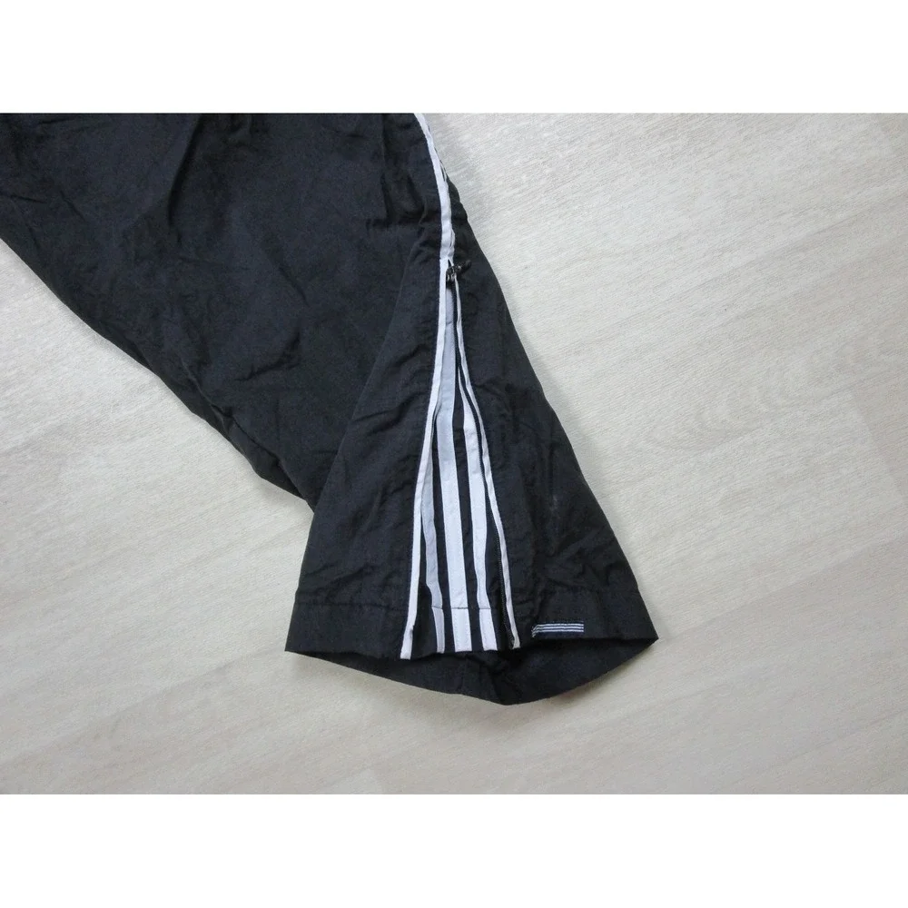 Vintage Y2K Adidas Wind Pants Men's (L) Athletic Warmup Ankle Zip #174959